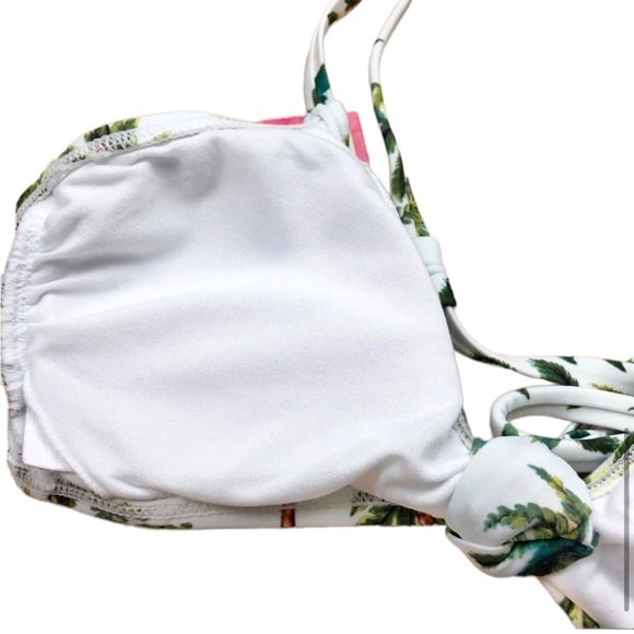 Xhilaration Juniors’ White Palm Bikini Top - Picture 9 of 13
